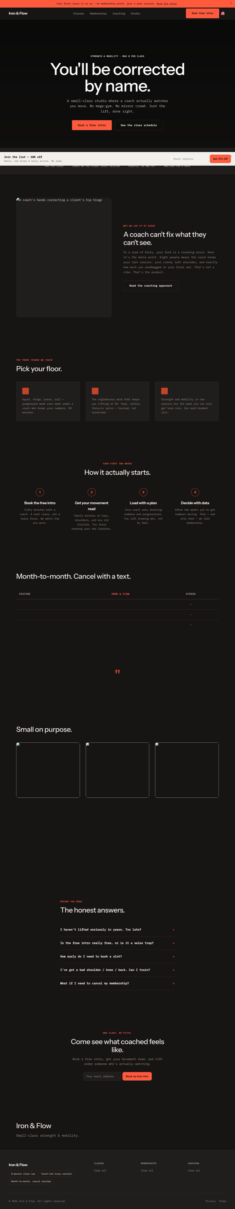 Iron & Flow full site
