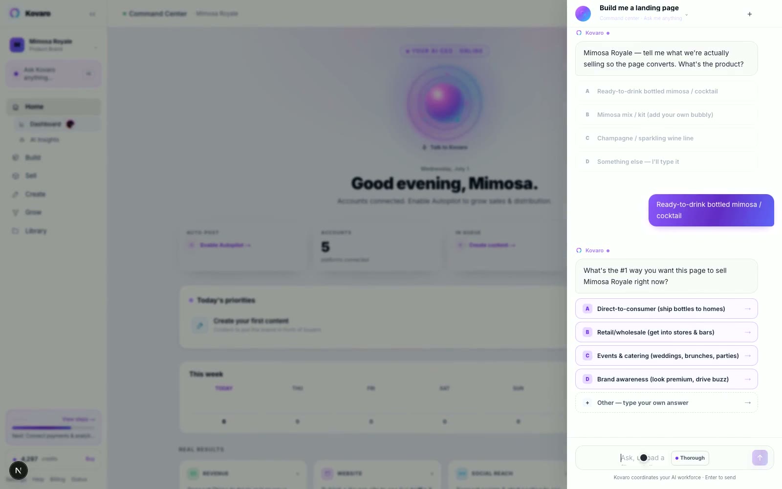 Kovaro product walkthrough